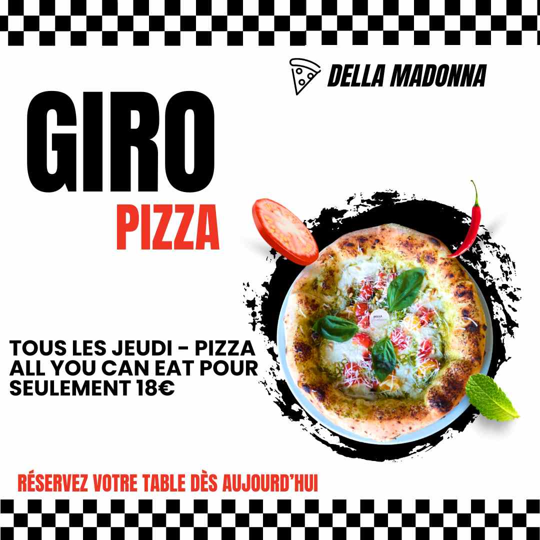 Giro pizza Format carre