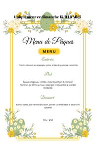 Diner de Paques en famille à Liège
